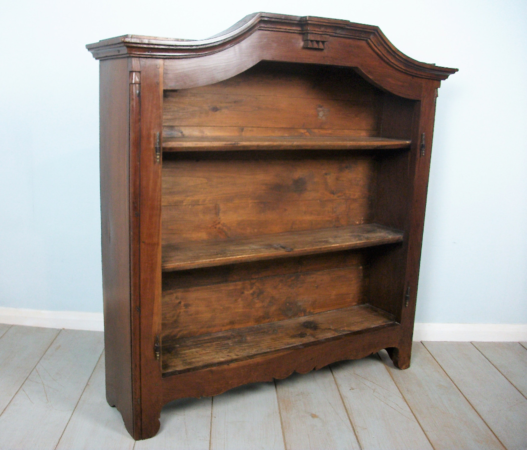 italian walnut bookcase